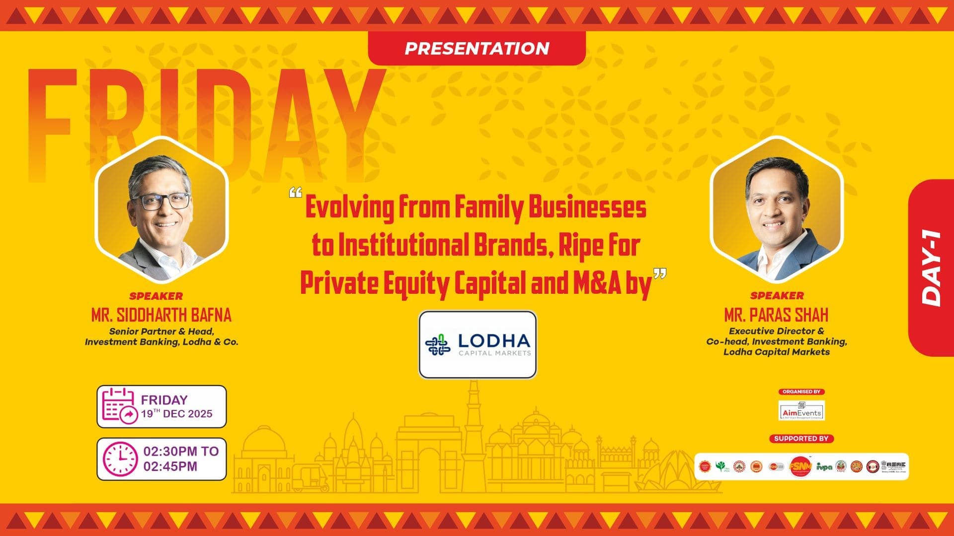 Presentation: evolving from family businesses to institutional brands