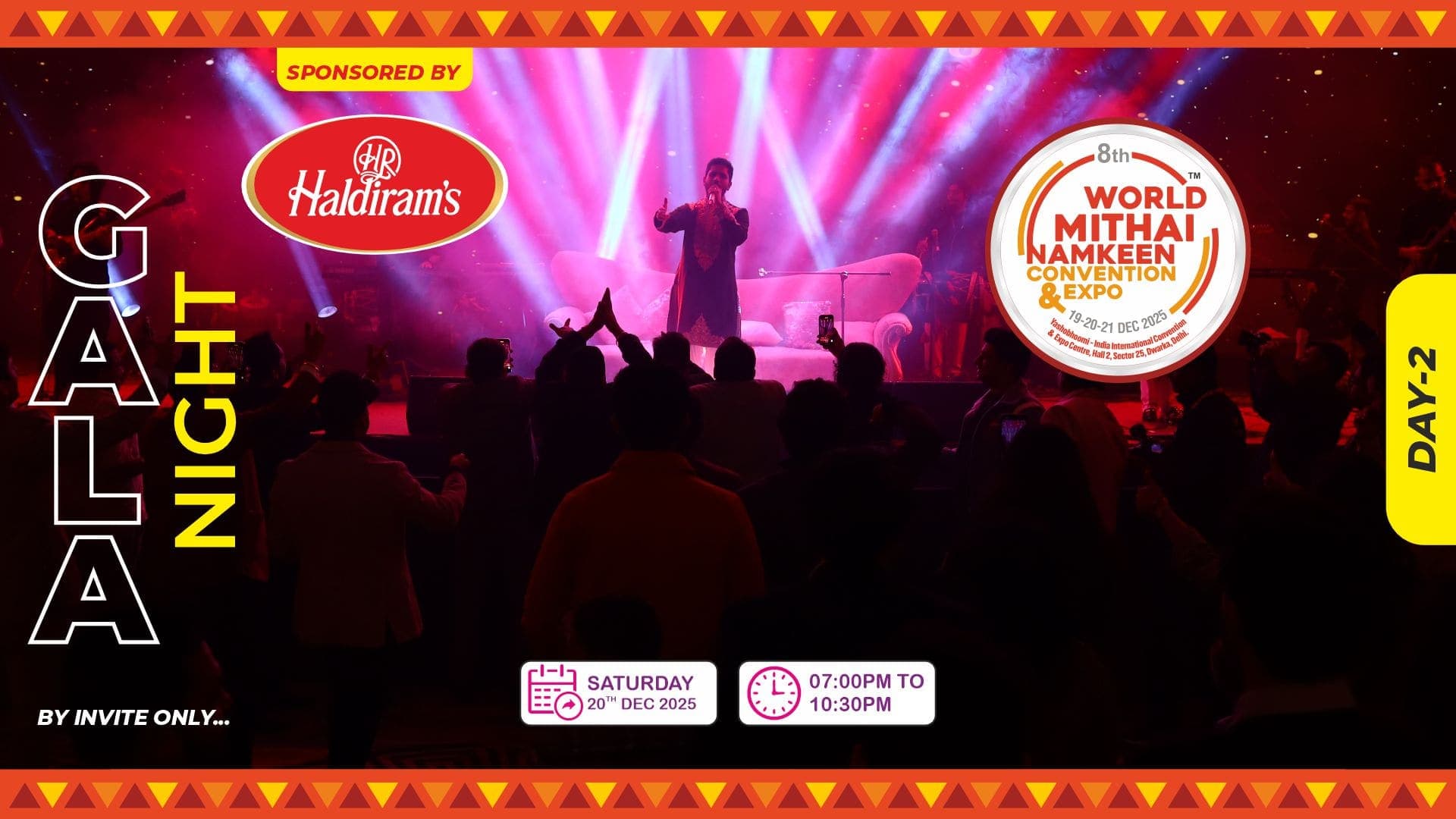 Gala night, sponsored by Haldiram's